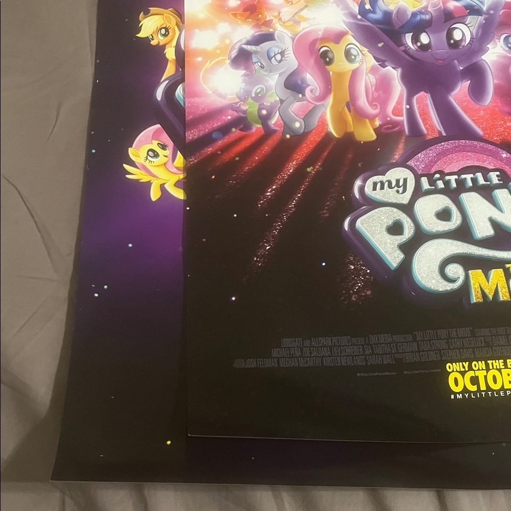 My Little Pony BOTH Movie Posters 2017 13.5x20 Hasbro Lions Gate Origin new - Picture 9 of 14